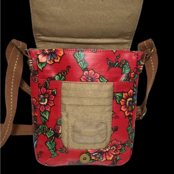 sakroots Messenger bag, Convertible, Red Floral - Picture 13 of 16